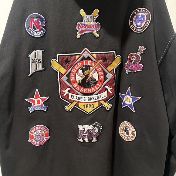VTG Big Boy Negro Leagues Museum Discover Greatness Patch hoodie Black Men 4XL - Picture 11 of 15